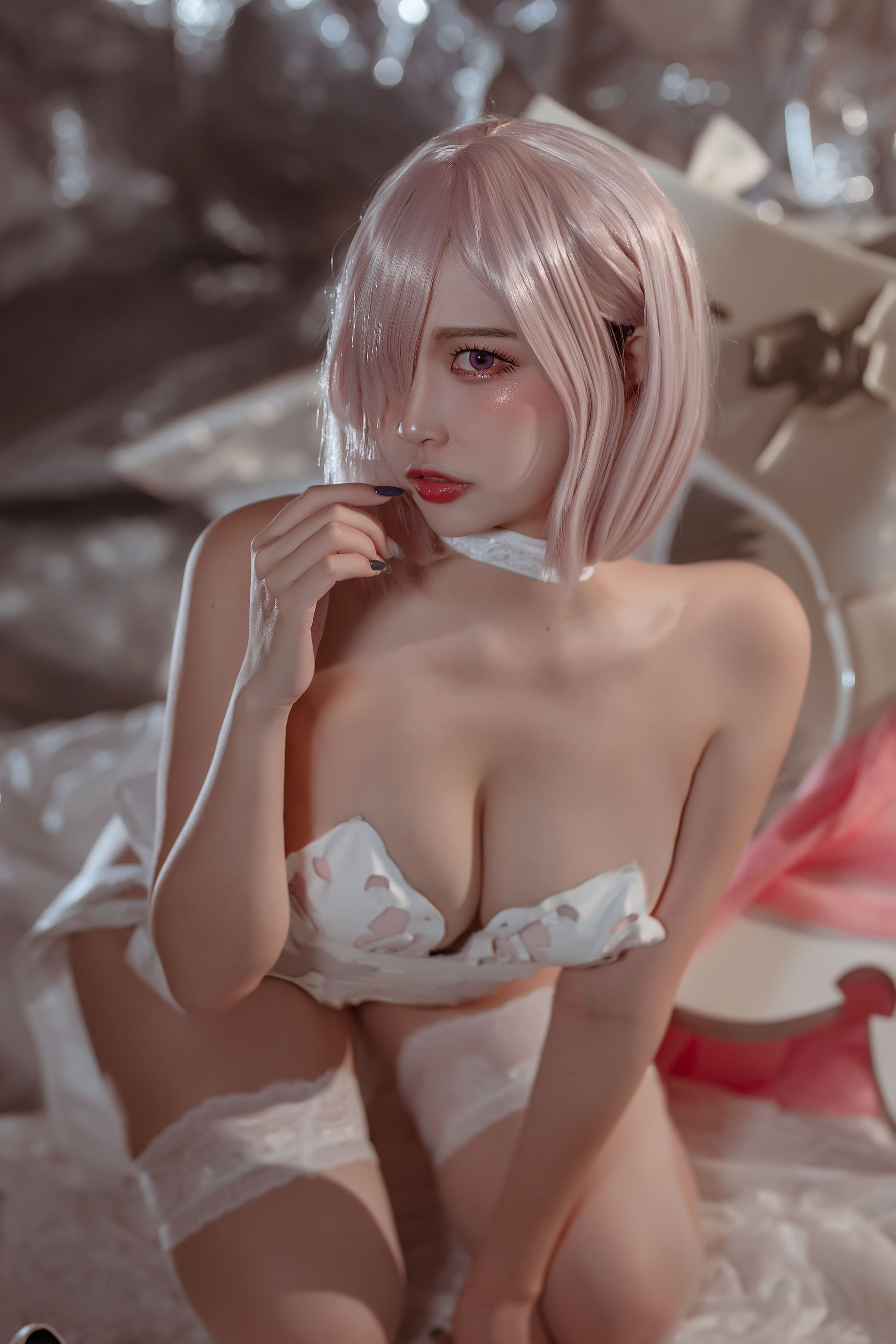  人气Coser二佐Nisa - fate玛修婚纱 第32张