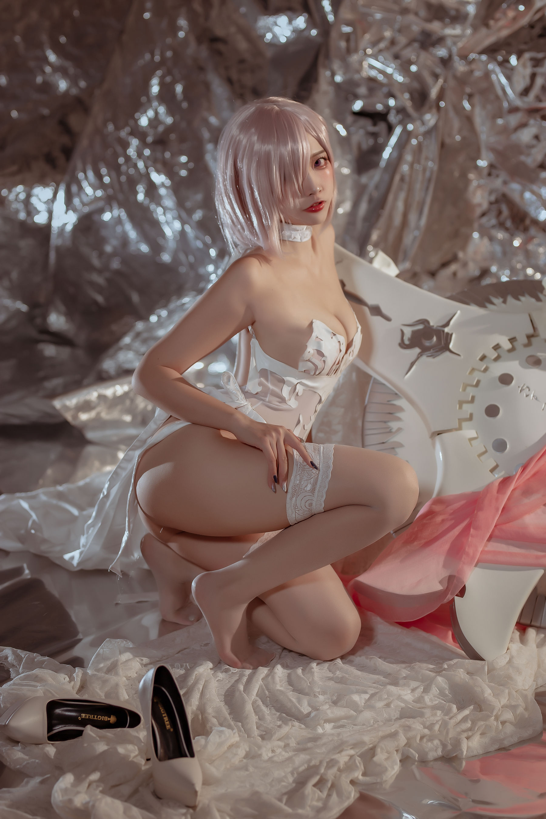  人气Coser二佐Nisa - fate玛修婚纱 第23张