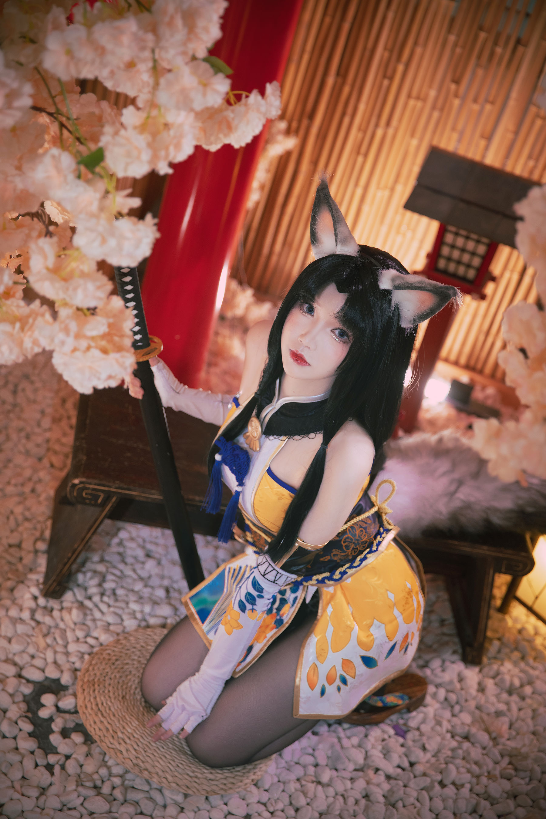 [福利COS] 动漫博主雪晴Astra - 永劫无间 黑丝胡桃