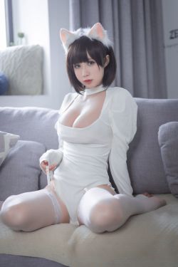 [网红COSER] 西园寺南歌 - 白猫白色连体衣